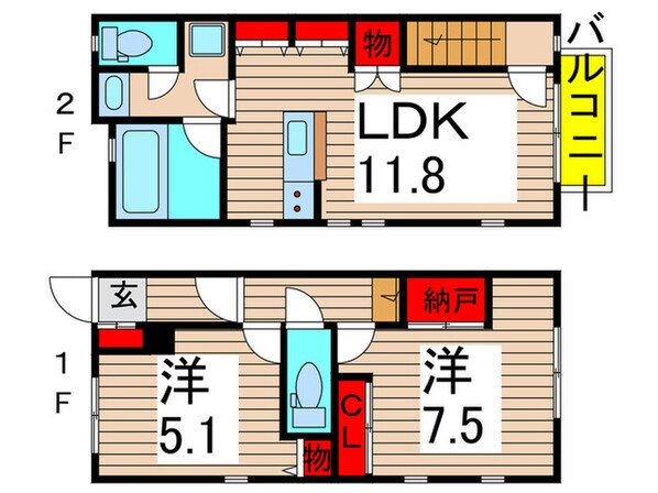 仮）シャトンの物件間取画像